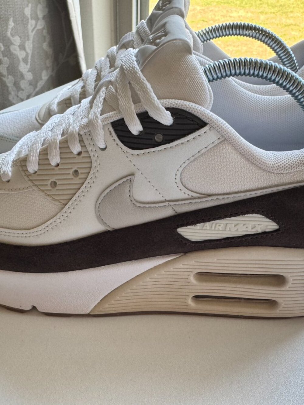 Nike Air Max 90 Futura White Brown Sneakers Women's Size 10